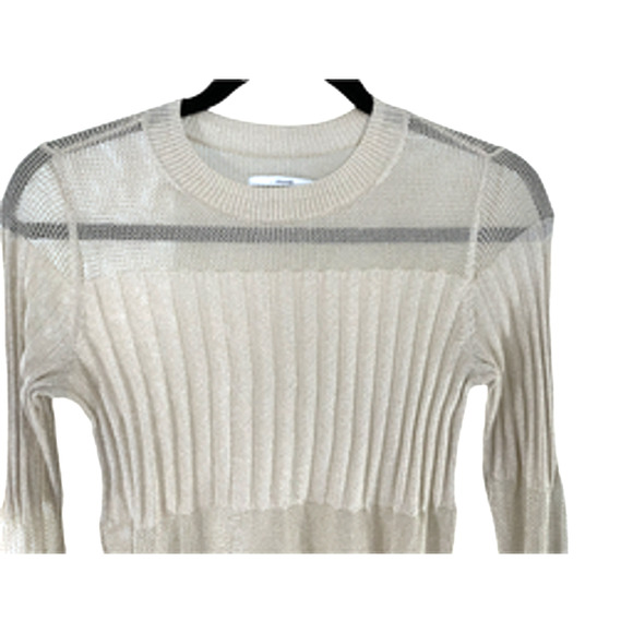 NEW J BRAND ANDREA RIBBED METALLIC CREWNECK SWEATER SZ S - Picture 5 of 7